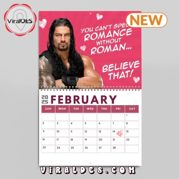 Roman Reigns 2025 Happy New Year Calendar