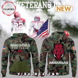 2024 Arkansas Razorbacks Veteran Camo Hoodie, Jogger, Cap