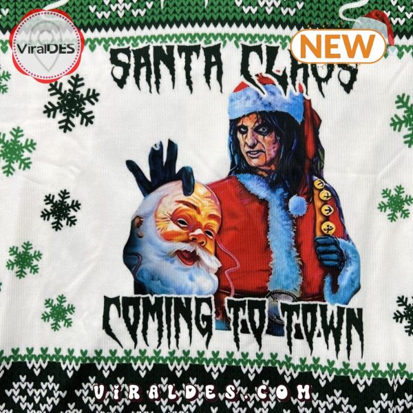 Santa Claus Is Coming To Town Alice Cooper Ugly Sweater