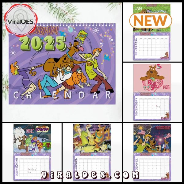 Scooby-Doo Happy New Year 2025 Calendar