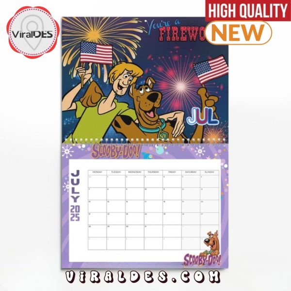 Scooby-Doo Happy New Year 2025 Calendar