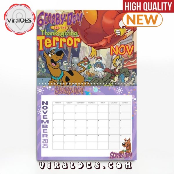 Scooby-Doo Happy New Year 2025 Calendar