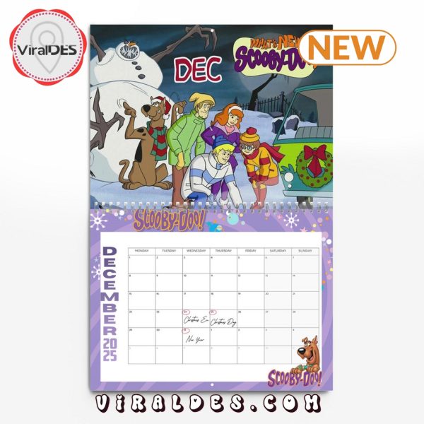 Scooby-Doo Happy New Year 2025 Calendar