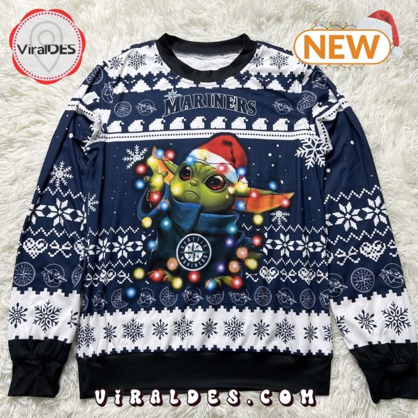 Seattle Mariners Baby Yoda Star Wars Ugly Christmas Sweater