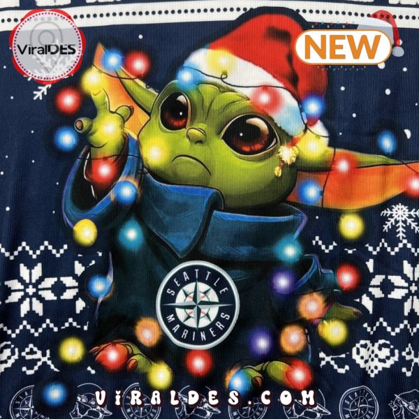 Seattle Mariners Baby Yoda Star Wars Ugly Christmas Sweater