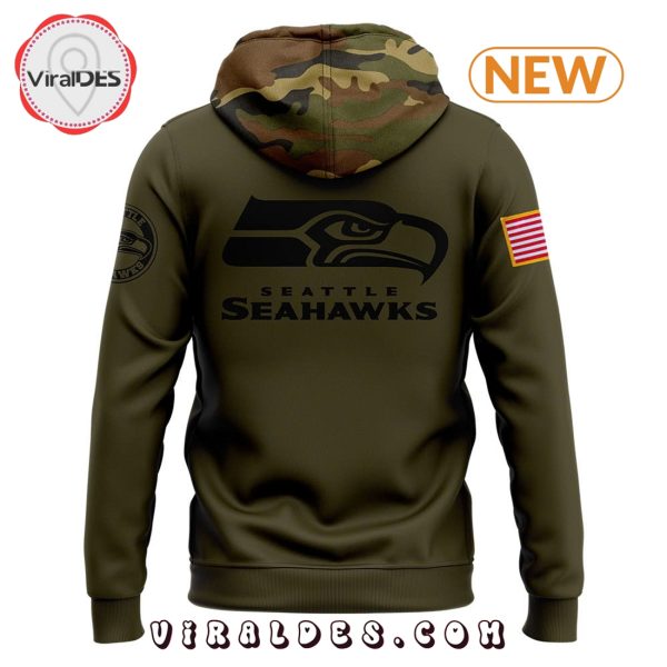 Seattle Seahawks Camo 2024 Salute to Service Hoodie