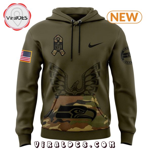 Seattle Seahawks Camo Salute to Service Hoodie