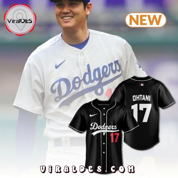 Shohei Ohtani Los Angeles Dodgers Black Baseball Jersey