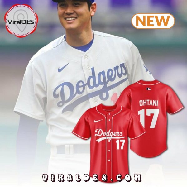 Shohei Ohtani Los Angeles Dodgers Red Baseball Jersey