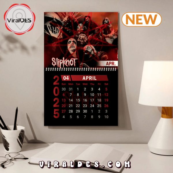 Slipknot Band 2025 New Year Calendar