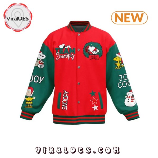 Snoopy 2024 Merry & Bright Season Baseball Jacket