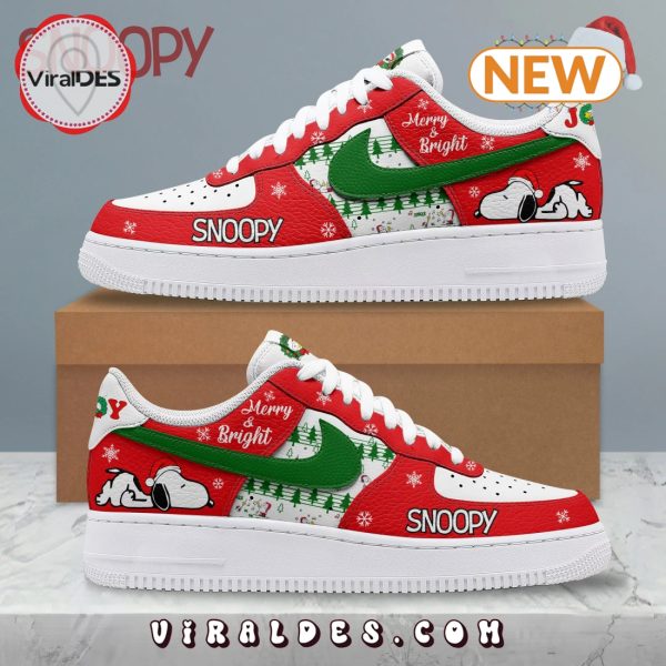 Snoopy Merry & Bright 2024 Christmas Air Force 1