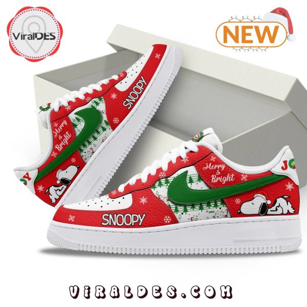 Snoopy Merry & Bright 2024 Christmas Air Force 1