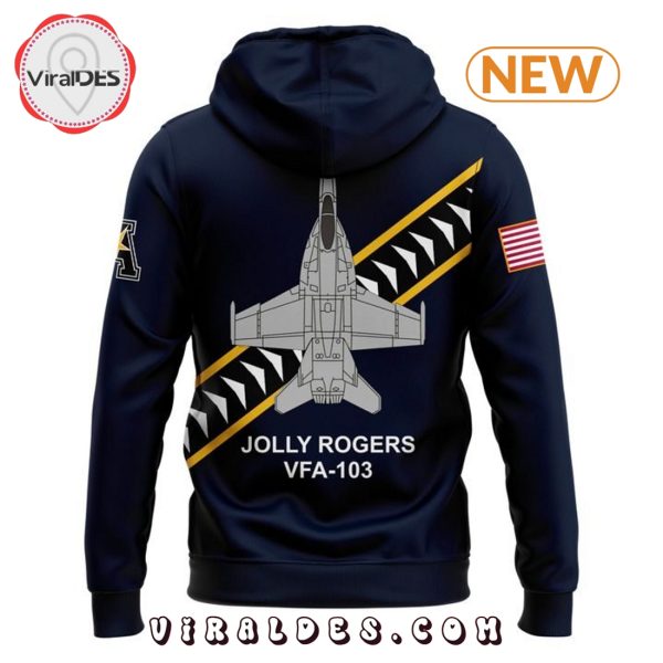 Special Navy Midshipmen Jolly Rogers Navy Hoodie