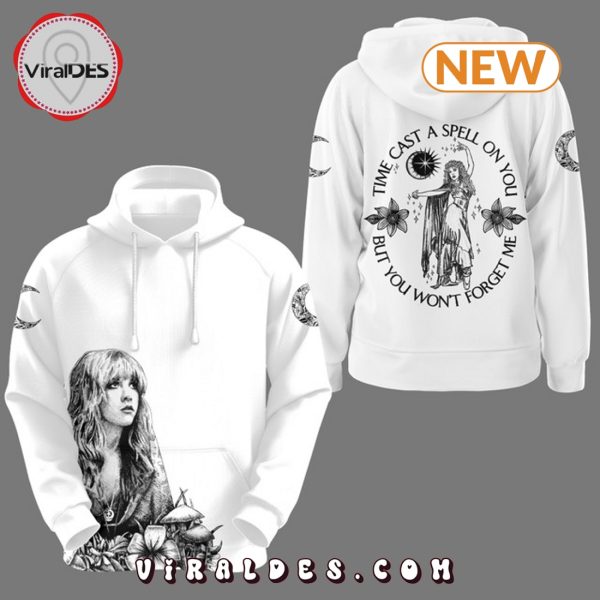 Stevie Nicks Time Cast A Spell On You White Hoodie