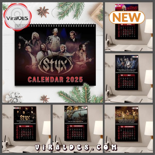 Styx Rock Band 2025 New Year Calendar