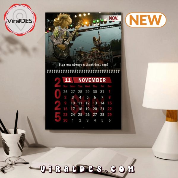 Styx Rock Band 2025 New Year Calendar