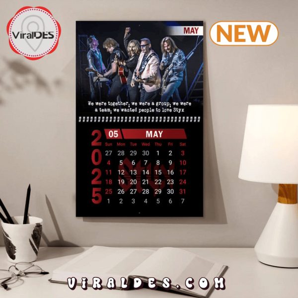 Styx Rock Band 2025 New Year Calendar