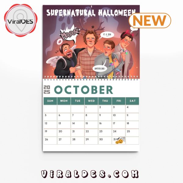 Supernatural Happy New Year 2025 Calendar