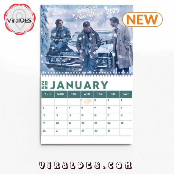 Supernatural Happy New Year 2025 Calendar