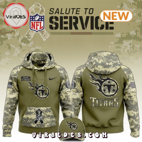 Tennessee Titans Salute to Service Camo Hoodie, Jogger, Cap