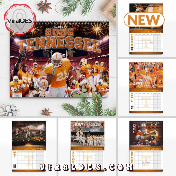 Tennessee Volunteers Football 2025 New Year Calendar