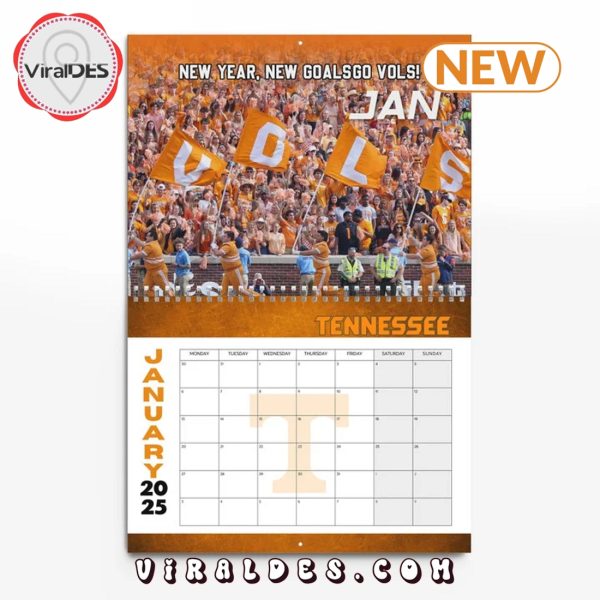 Tennessee Volunteers Football 2025 New Year Calendar