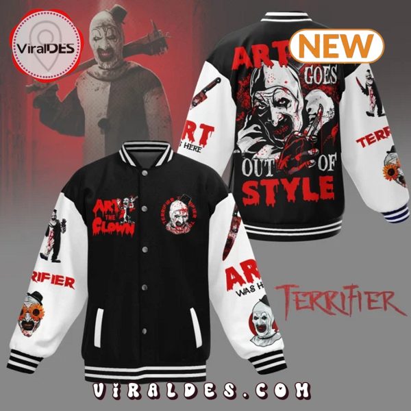 Terrifier Art Never Goes Out Of Style Baseball Jacket