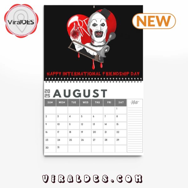 Terrifier Happy New Year 2025 Calendar