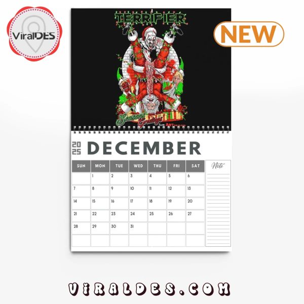 Terrifier Happy New Year 2025 Calendar