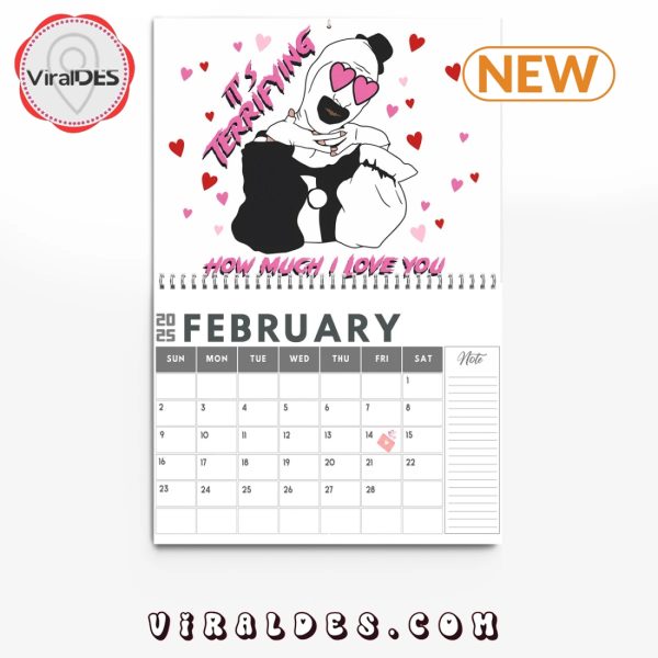 Terrifier Happy New Year 2025 Calendar