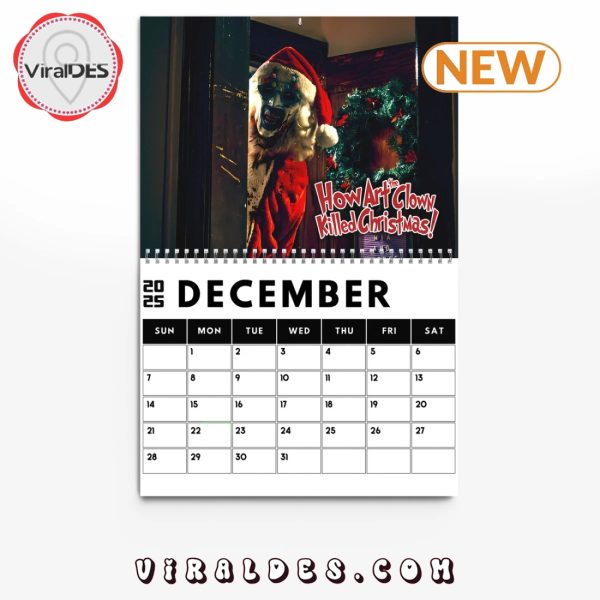 Terrifier Horror 2025 New Year Calendar