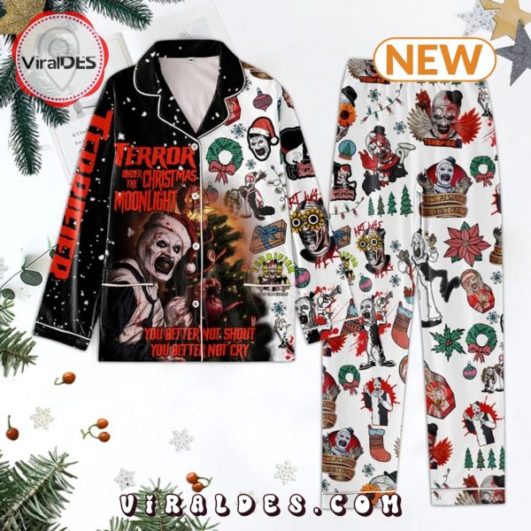 Terror Under The Christmas Moonlight Pajamas Set