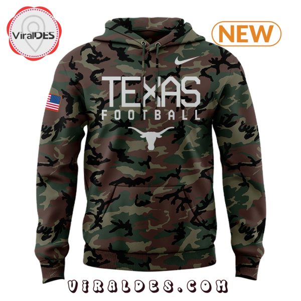 Texas Longhorns Salute To Service Military Hoodie, Jogger, Cap