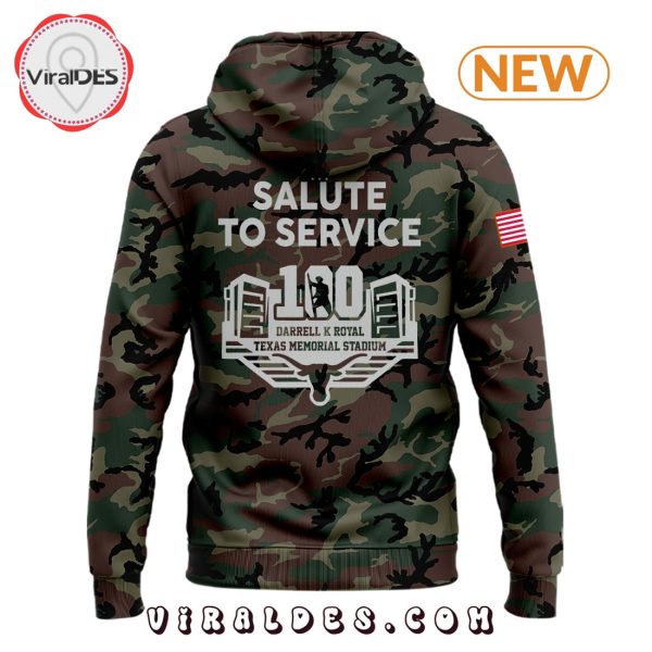 Texas Longhorns Salute To Service Military Hoodie, Jogger, Cap