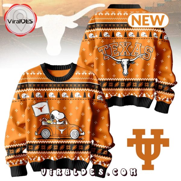 Texas Longhorns x Snoopy 2024 Christmas Ugly Sweater