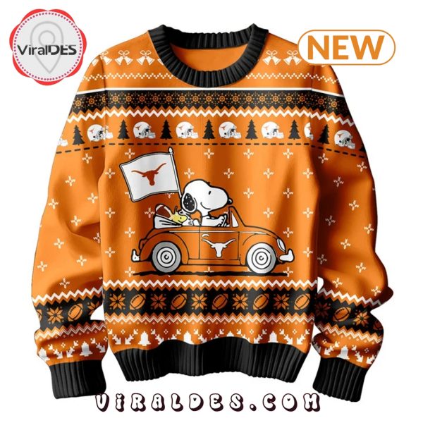 Texas Longhorns x Snoopy 2024 Christmas Ugly Sweater