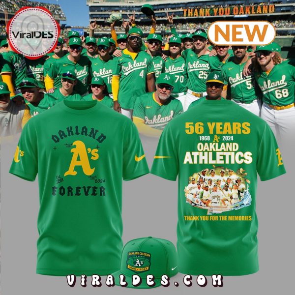 Thank You Oakland Athletics T-Shirt, Jogger, Cap