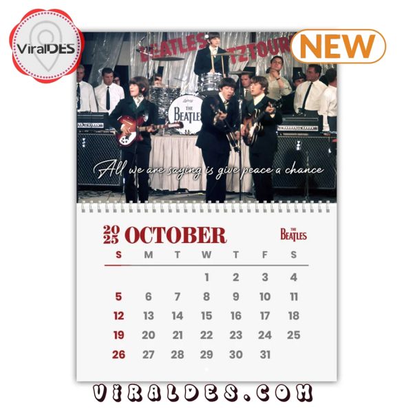 The Beatles Band 2025 New Year Calendar