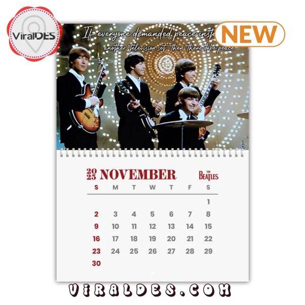 The Beatles Band 2025 New Year Calendar