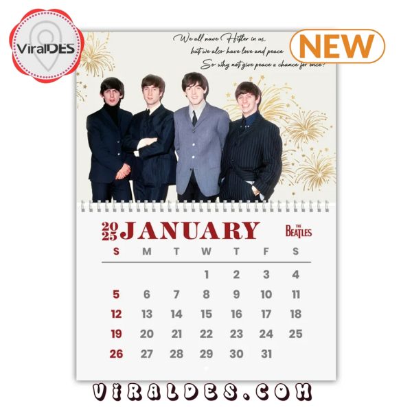 The Beatles Band 2025 New Year Calendar