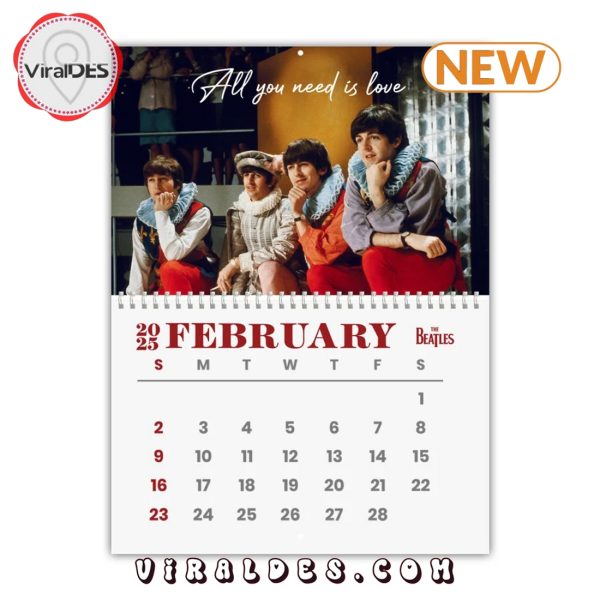 The Beatles Band 2025 New Year Calendar