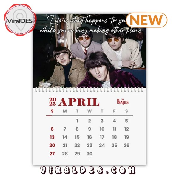 The Beatles Band 2025 New Year Calendar