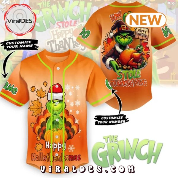 The Grinch 2024 Thanksgiving Day Baseball Jersey