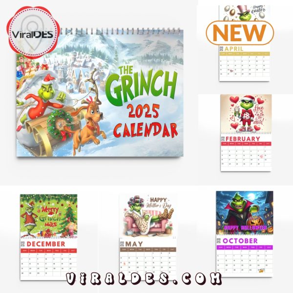 The Grinch 2025 Calendar, Christmas Gifts