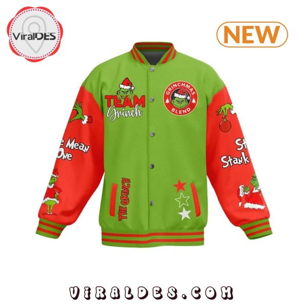 The Grinch Admit It Christmas 2024 Baseball Jacket