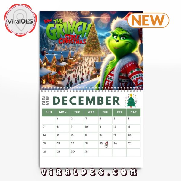 The Grinch Christmas 2025 New Year Calendar