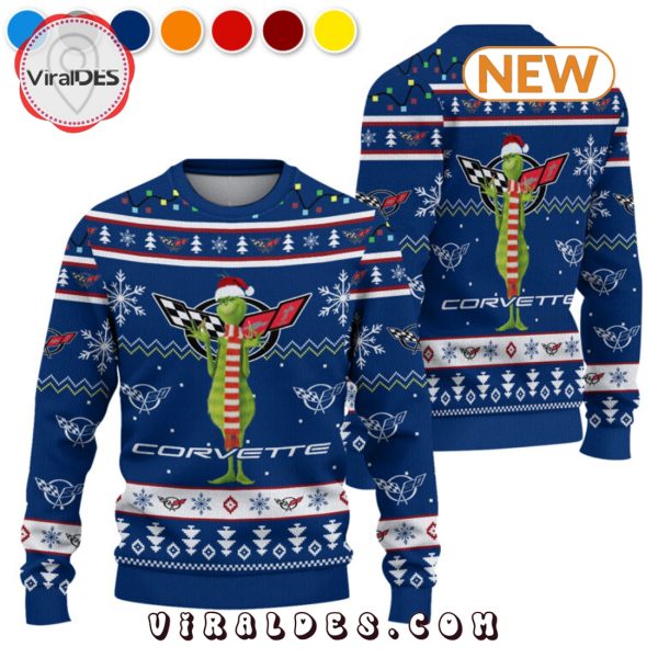 The Grinch x Chevrolet Corvette Christmas Ugly Sweater