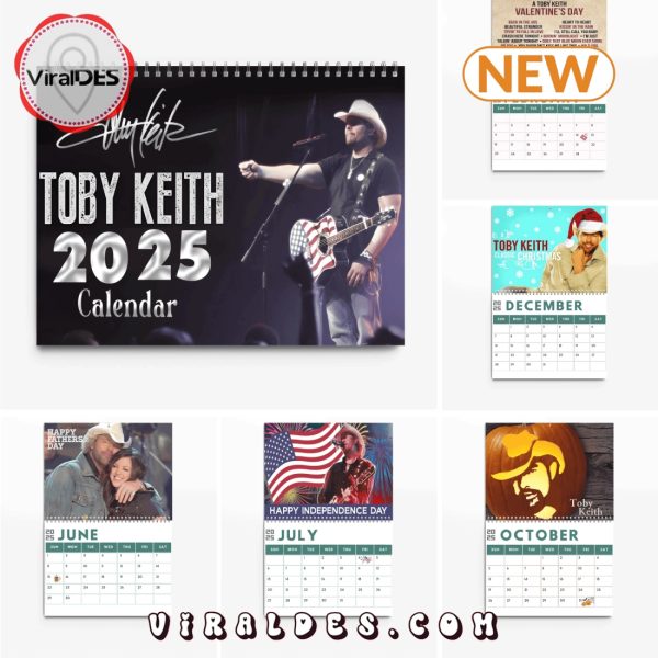 Toby Keith Signatures 2025 New Year Calendar