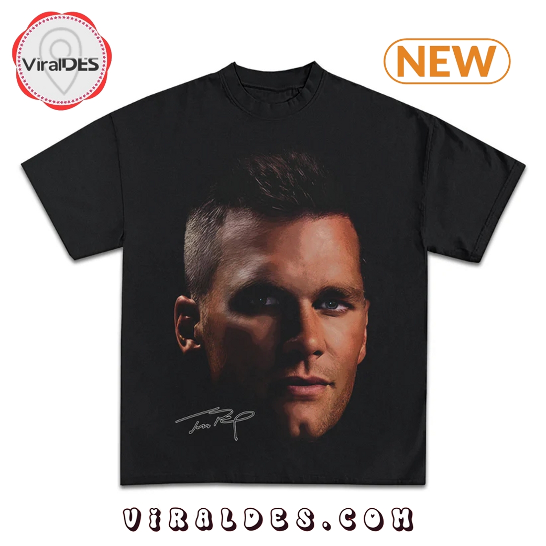 Tom Brady Signatures Jumbo Graphic T-shirt